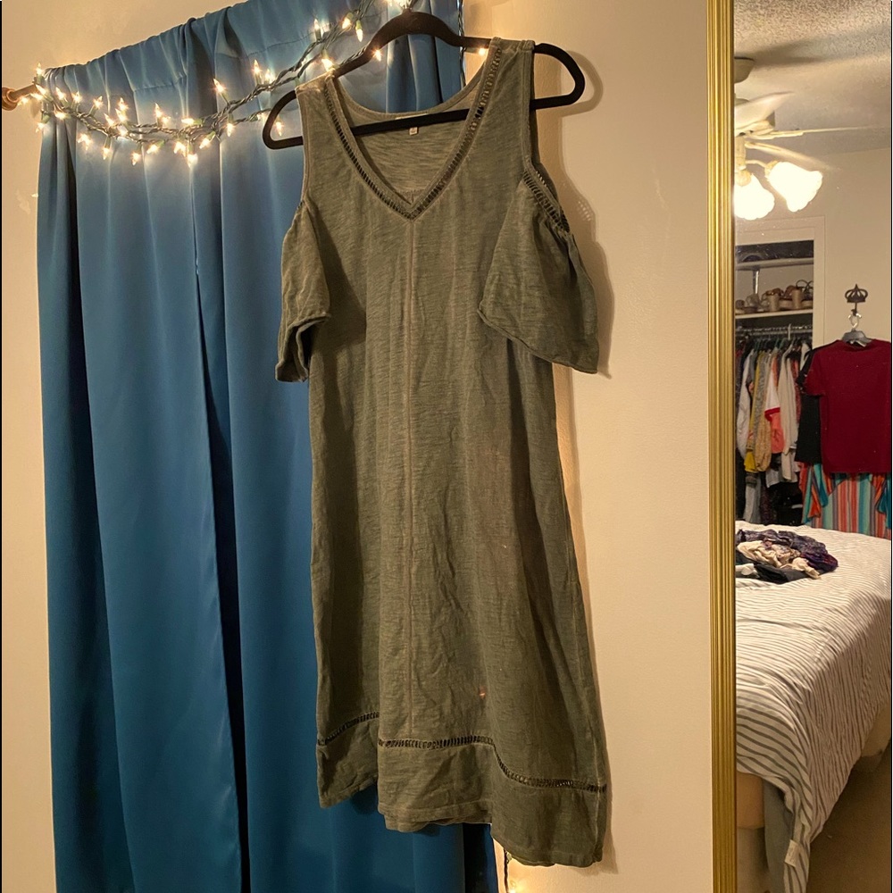 Democracy cold shoulder dress